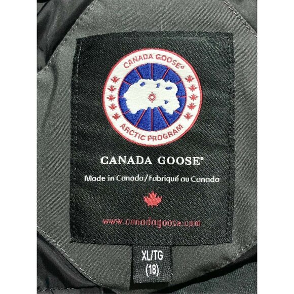 Canada Goose Womens Arctic Program Graphite Hooded Down Coat XL Long Sleeve Wint - Picture 5 of 7